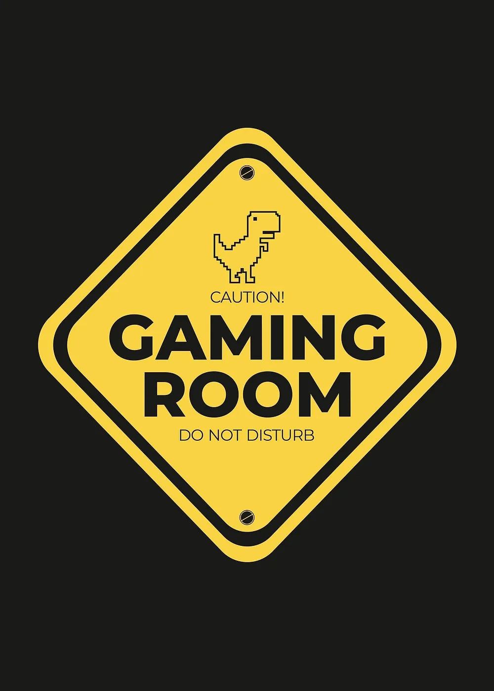 Gaming Room metal poster artwork